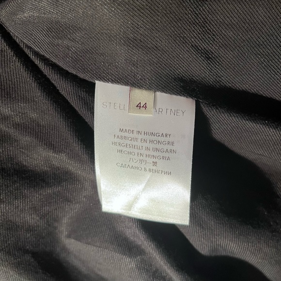 Stella McCartney Vintage Black Wool Blend Peacoat - Picture 8 of 10